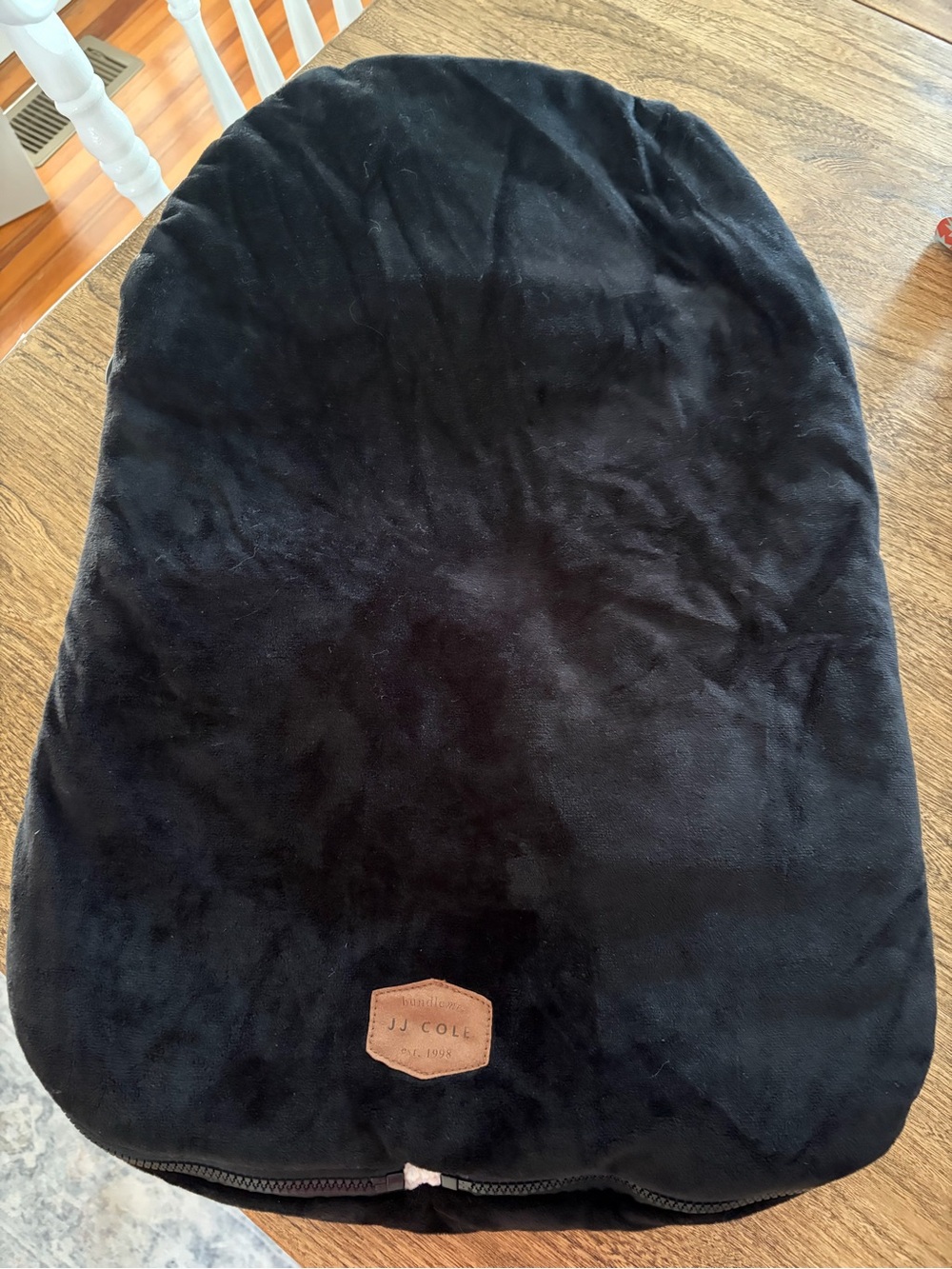 Winter car seat cover thick warm fleece by JJ Cole black unisex